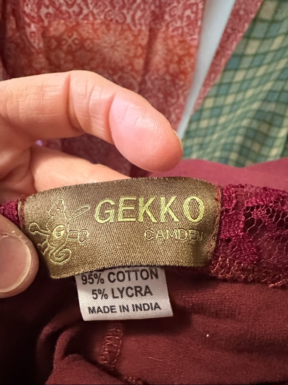Deep Wine Hooded Wrap Top with Front Tie - Picture 8 of 8